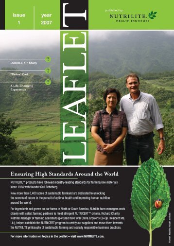 Leaflet - Nutrilite