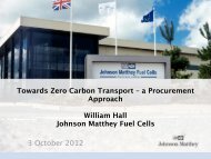 Willie Hall, Projects Director, Johnson Matthey Fuel Cells