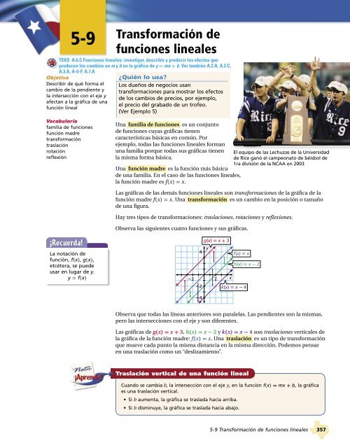 Funciones lineales