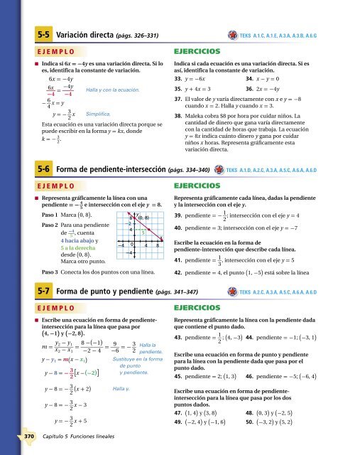 Funciones lineales