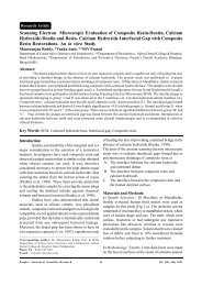 Scanning Electron Microscopic Evaluation of Composite Resin ...