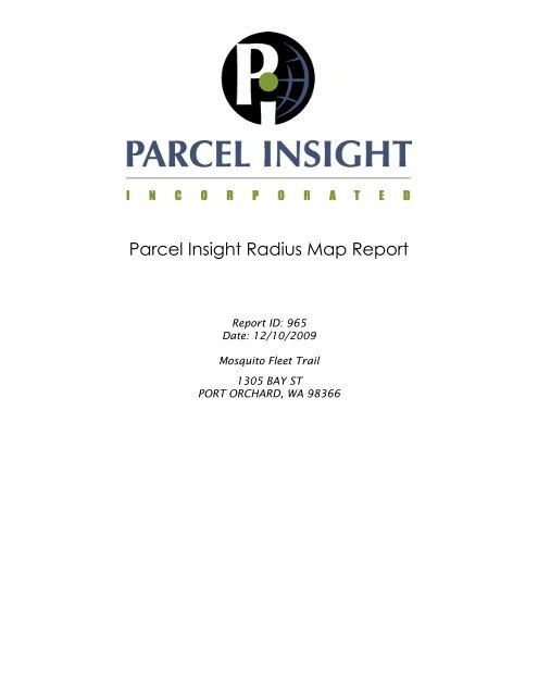 Corridor-Level Environmental Site Assessment - City of Port Orchard