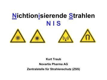 Nichtionisierende Strahlen N I S