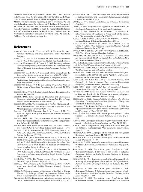 A checklist of the Rubiaceae (coffee family) of Bioko and Annobon ...