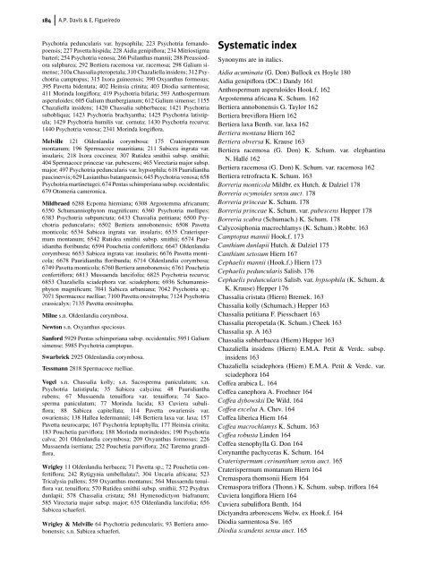 A checklist of the Rubiaceae (coffee family) of Bioko and Annobon ...