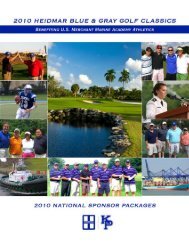Heidmar Blue & Gray Golf Classics - USMMA Alumni Association ...