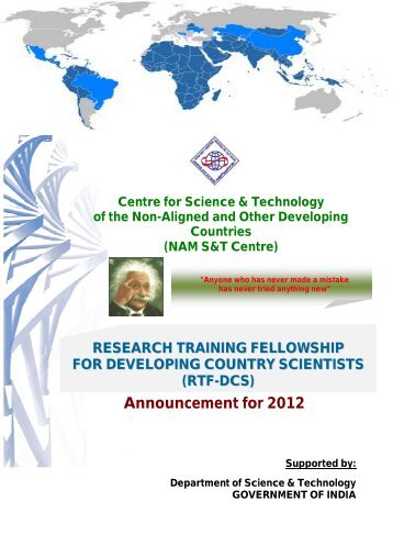 Research Training Fellowship for Developing Country Scientists