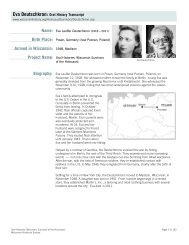 Eva Deutschkron: Oral History Transcript - Wisconsin Historical Society