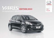 Catalogue Yaris Edition 2013 - Toyota