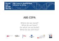 ABS CEPA - ABS Capacity Development Initiative