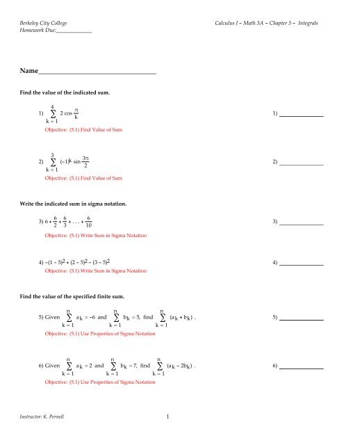 Homework 6 â Chapter 5 - Berkeley City College