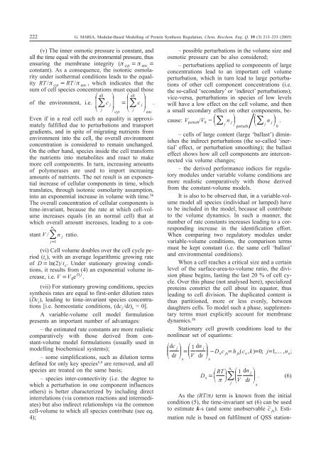 Modular-Based Modelling of Protein Synthesis Regulation