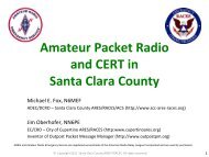 Packet & CERT - Santa Clara County Ares/Races