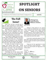 SPOTLIGHT ON SENIORS - Dutchess County