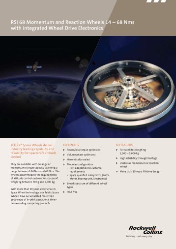 RSI 68 Momentum and Reaction Wheels 14 – 68 Nms with ...