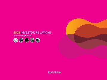 2008INVESTOR RELATIONS