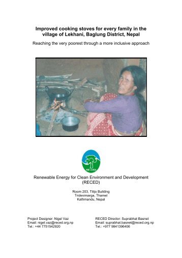 Improved cooking stoves for every family in the village of Lekhani ...