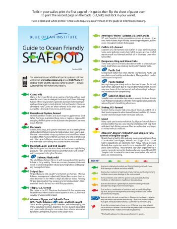 Seafood Guide - Blue Ocean Institute