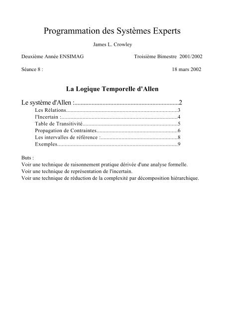 Raisonemment Temporelle Prima - 