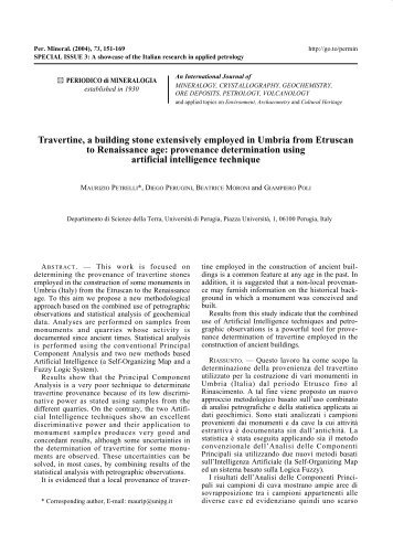 11-PETRELLI ET AL - Scienze della terra