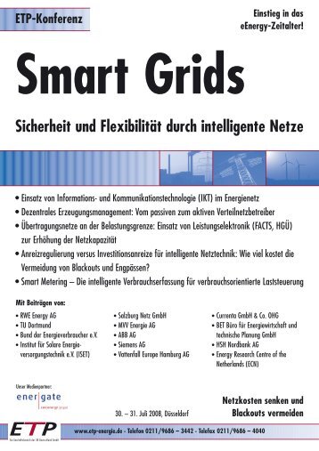 ETP-Konferenz Smart Grids - Siemens