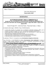 Autorizzazione unica ambientale - RisorseComuni