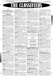 Classified Ads - The San Pedro Sun