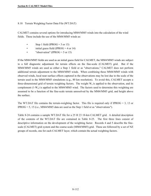 Table of Contents - The Atmospheric Studies Group at TRC