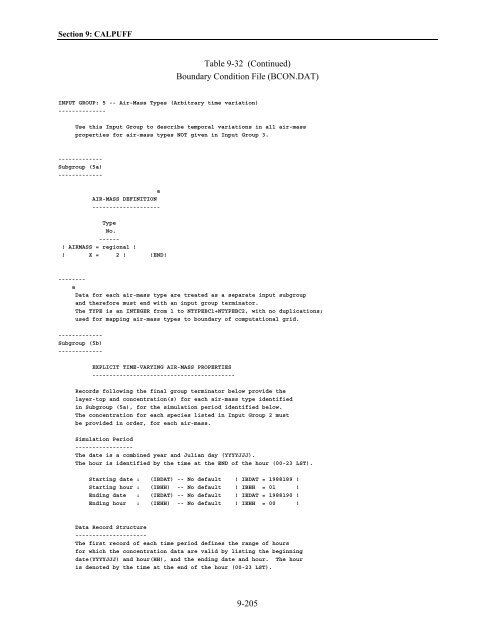 Table of Contents - The Atmospheric Studies Group at TRC