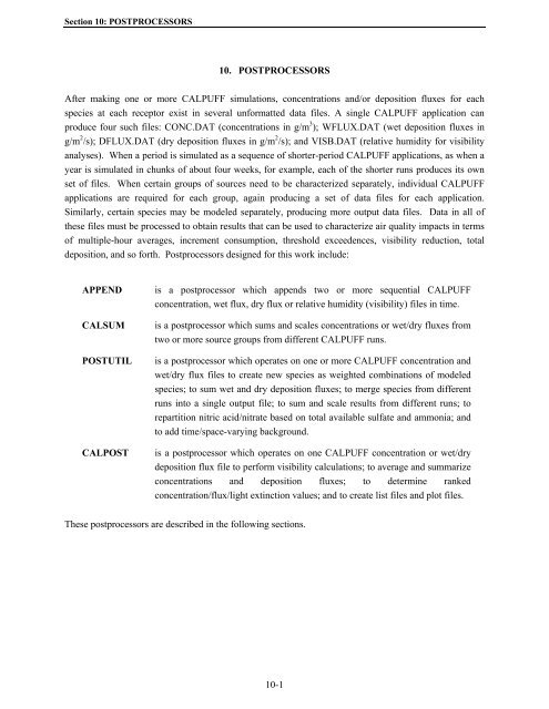 Table of Contents - The Atmospheric Studies Group at TRC