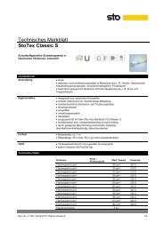 Technisches Merkblatt StoTex Classic S (pdf) - farbenbote.de