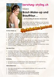 Braut-Make-up und Brautfrisur (pdf) - Studio Susanne Lamprecht