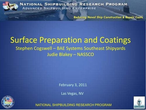 Surface Preparation and Coatings - NSRP