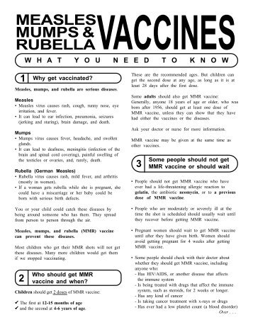 MEASLES MUMPS &