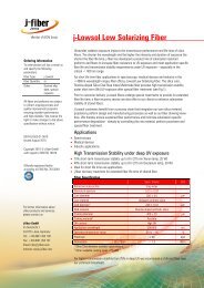 j-Lowsol Low Solarizing Fiber - j-fiber