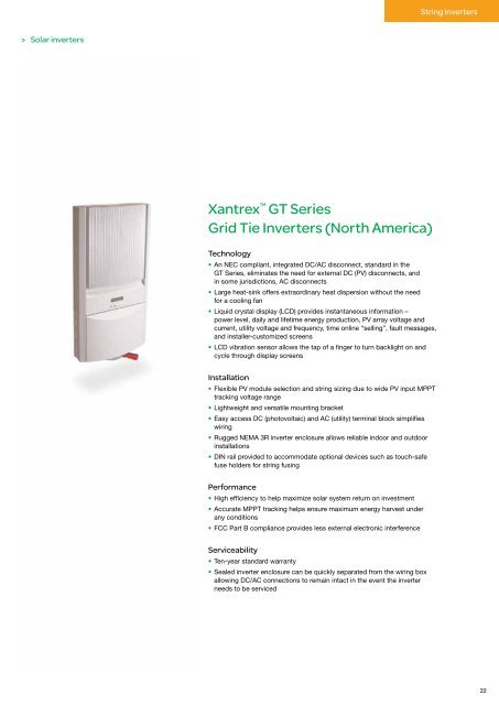 PV Catalogue : Schneider Electric renewable energies catalog