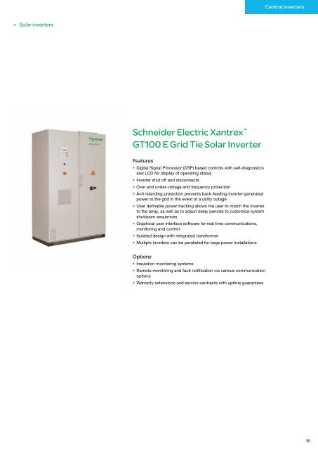 PV Catalogue : Schneider Electric renewable energies catalog