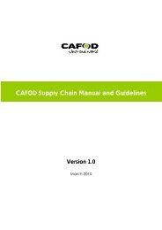 Supply Chain Manual (English) - Cafod