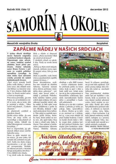 ZAPÃÄ½ME NÃDEJ V NAÅ ICH SRDCIACH - Mesto Å amorÃ­n