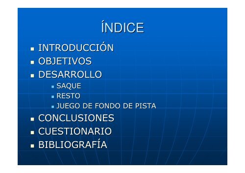 SITUACIONES DEL TENIS - Miguel Crespo