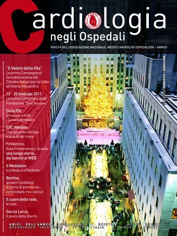 Cardiologia negli Ospedali nÂ° 178 Novembre/Dicembre 2010 - Anmco