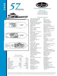 57 Odyssey Spec Sheet - Ocean Yachts Inc.