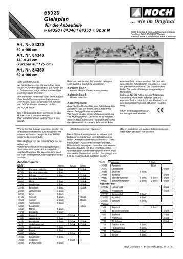 59320 Gleisplan - Euro Model Trains