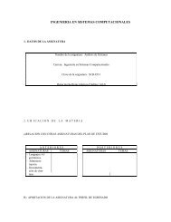 INGENIERIA EN SISTEMAS COMPUTACIONALES