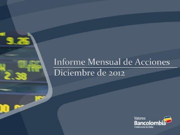 Diapositiva 1 - Investigaciones EconÃ³micas - Bancolombia