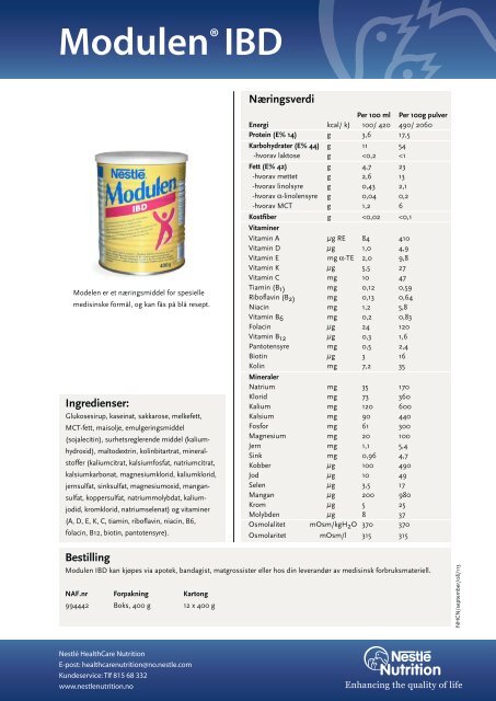 ModulenÂ® IBD - nestle nutrition