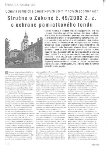 Obnova pamiatok /pdf