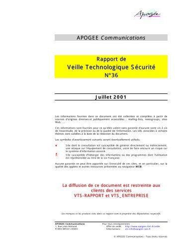 Veille Technologique SÃ©curitÃ© - cert devoteam