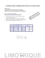 COMMON DIE COMPRESSION SPLICE CONNECTORS - Limotrique