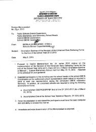 to view the Memo as PDF - Deped Baguio City Division